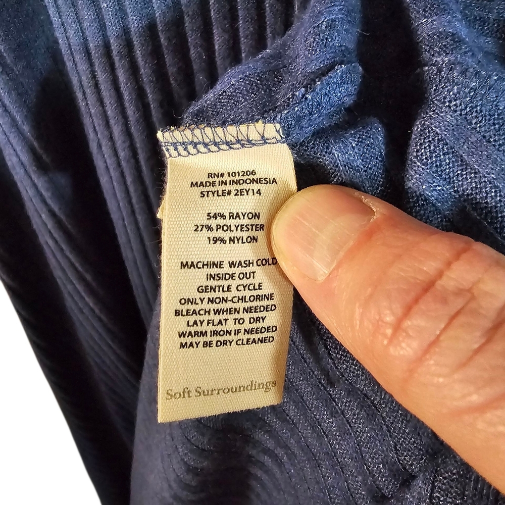 Soft Surroundings Womens XS Ribbed Knit Maxi Dress Elevated Minimalist Essential - Picture 6 of 6